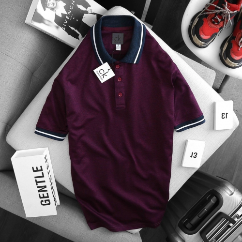 Áo thun nam cổ bẻ cotton CK01